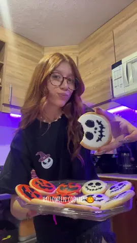 galletas para halloween 🎃 #cooking #cookies #halloween #halloweenseason #halloweencookies #halloweenfood #baking 
