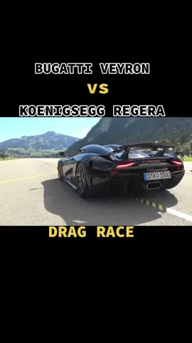 Koenigsegg Regera vs Bugatti Veyron #koenigesggregera #bugattiveyron #dragrace #corridadearrancada #hypercars 