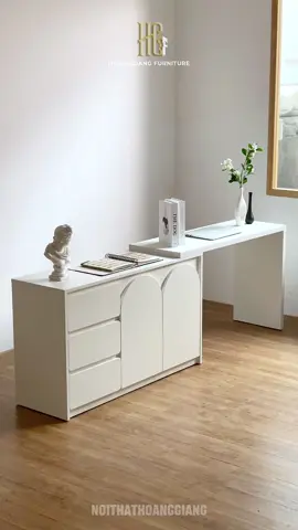 Bàn làm việc , trang điểm rời Sơn 2K HGF ( Trắng ) #hgf #noithat #homedecor #tiktokdiy #thucong