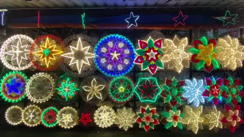 Our store is open daily from 8-11pm located at brgy valencia granada street  front of gilmore townhomes contact #:09099068068 Look for me YNA to have discount :)  Fb page : NENSTAR LANTERN  #christmasdecor #christmaslantern #capiz #parol #dancingsantaclaus 