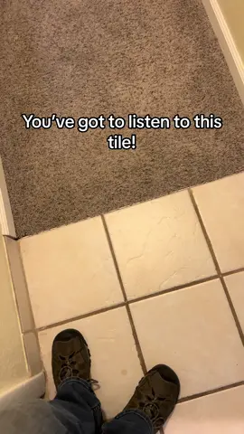 This tile is clicking, but surprisingly there is no grout damage! #noise #asmr #tile #flooring #construction #keen @KEENUtility 