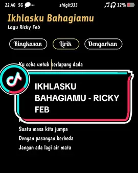 #fyp #ikhlaskubahagiamu #liriklagusad #liriklaguviral #lyrics 