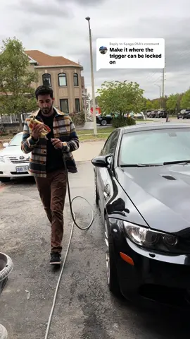 Replying to @Seager768 Making a lockable trigger is a safety issue so instead I focused on making the trigger easy to pull and ergonomic to minimize handstrain #cartiktok #carguys #detailing #foamcannon #SmallBusiness #detailingcars #productdevelopment #pressurewashing #m3 #engineering 