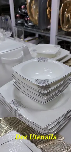Bone Collection Luxury Series, High Quality, Superior Elegance. Classic,Stylish, Unique, Luxury Series,Dinnerware 👌  62pcs  You can never go wrong with this Beauty 😍  Don't miss out this Uniqueness 🤌 Your Dinning  looking all Classy is our priority 💯 This set contains: 12pcs dinner plates 12pcs soup bowls 12pcs dessert plates  12pcs small bowls  2pcs big oval plates  4pcs small oval plates  2pcs salt set 2pcs pepper set 2pcs toothpick set 1pc big bowl  Made in Turkey 🇹🇷  Price: N 740,000  👇👇👇👇👇👇 ----------‐---------------------- To order DM OR Call/WhatsApp  09053942008 09064007172  09166351638  09126012120  08032896226 --------------‐----------------------------------- Online Stores........... Instagram: Deeutensils  Facebook: DEE Utensils  Goggle: Dee Utensils  Tiktok: Luwisaandy  Threads Deeutensils  Website: www.deeutensils.ng  We deliver Nationwide  Delivery within Nigeria 🇳🇬in 24 hours  -------------‐----------------------------------- ADDRESS::::walk in Stores  Kokkies Mall, Ground floor Ademola Adetokumbo Crescent, Wuse 2,  Nitel  Junction Abuja Nigeria 🇳🇬  ---------------------------------------------------- OR  Block C8 shop 29 wada nas street Garki old market Abuja  ------------------------------------------------------- And  Block E12 Shop 9 and 10 Anambra Street Garki old Market Abuja --------------------------------------------------------- Think Kitchen, think Dee utensils  Dee Utensils..... for Your Luxury and Qualitative Kitchen Utensils ✨️  #deeutensils_backup_page #abujakitchen #reels #abuja