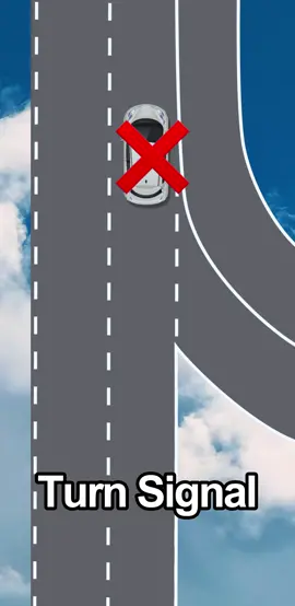 How to turn on the turn signal when merging onto the main road#car #driving #cardriving #tips #carsoft #manual