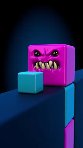 Cubivore 😵 The Cubivores rule the world of cubes, where the only law is to eat or be eaten. The Cubivores are the apex predators, hunting and devouring any cube they encounter. They can mutate and evolve by absorbing the traits of their prey, becoming stronger and more diverse. Some cubivores are driven by fear, others by greed, and some by pure evil. They are locked in a constant struggle for survival, where only the strongest and the most savage can claim the title of king of the cubes. 😵 #animation #3danimation #3dartist #cubemonster #thelovelyhorrorshow