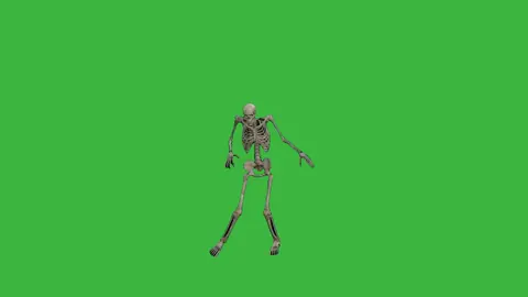 Dancing Skeleton Halloween Animated | Green Screen #greenscreen #greenscreenvideo #dancing #skeleton #halloween #graphics #projects