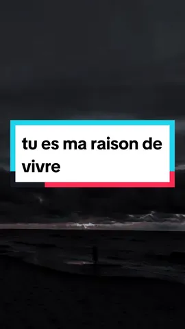 tu es ma raison de vivre 