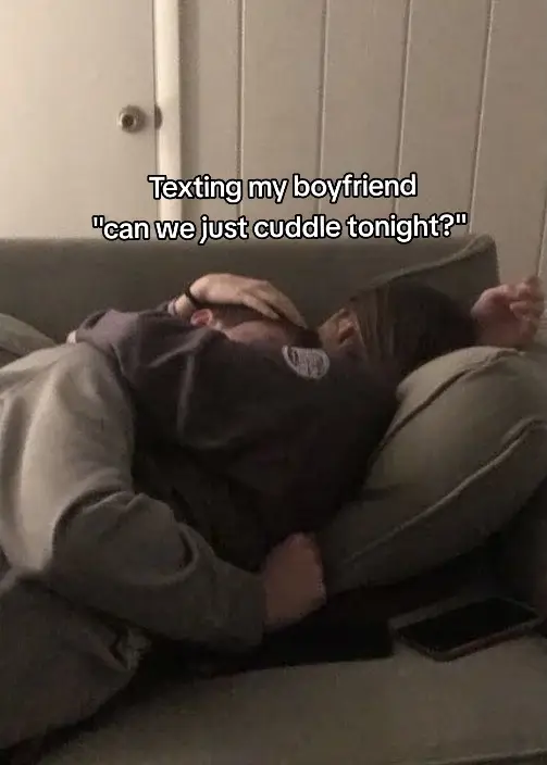 asking him if we can just cuddle tonight <3 from a few days ago. anyone who needs the reassurance right now: you can be good at communicating with your partner and still feel guilty about expressing yourself. learning is a process, you're so strong and I'm proud of you for trying #boyfriend #viral #fyp #cutetexts #reassurance #textmessages #bestfriendsbrother #datenight #relationshipgoals #slideshow #couple #textswithmyboyfriend #textswithhim 
