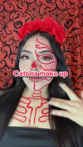 ❤️❤️❤️ #catrina #mexicana #mitadcatrina #diademuertos #fypシ #diademuertos #halloweenmakeup #makeupartist #bodypaint #halloween #tiktok 