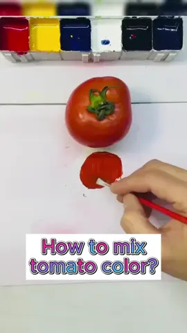 Màu cà chua #phamau #phoimau #colormixing #mau #colors #ve 