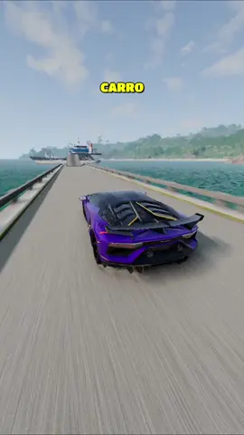 Carro vs 10 barcos #beamngdrive #simulador #carro #dodgeram #lamborghini 