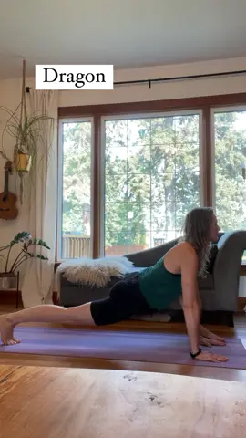 Dragon pose, a deeply stretching yoga posture, brings an array of physical and emotional benefits.  This pose targets the hip flexors, hamstrings, and quadriceps, providing a profound release of tension and promoting greater flexibility in these areas.  Dragon pose also helps to open the chest and elongate the spine, improving posture and encouraging better breathing.  As it involves a gentle backbend, it stimulates the heart chakra, fostering emotional openness and compassion.  The grounding nature of Dragon pose promotes a sense of stability and inner strength.  Regular practice can lead to reduced muscle tightness, improved hip mobility, and a deeper connection with one’s emotions.  Incorporating #DragonPose into your routine can result in increased flexibility, emotional balance, and a renewed sense of vitality.  #YogaBenefits #HipOpener #StretchAndRelease #HeartChakraActivation #EmotionalWellness #Stability #InnerStrength #MindBodyConnection #FlexibilityJourney #HolisticHealing.