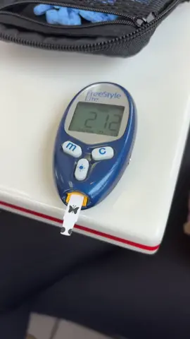 Testing my blood sugar before lunch #fyp #guessimdiabetic 