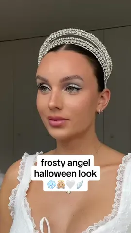 bringing out my inner frosty angel this halloween 🪽 Using • Lancôme  • Armani Beauty • Urban Decay  #31daysofHalloween #LOrealLuxePartner #makeup #frostyangel