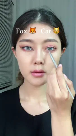 Fox 🦊 | Cat 😽  #makeup #makeuptutorial #makeuptips #TikTokFashion #TikTokLooks  #สอนแต่งหน้า 