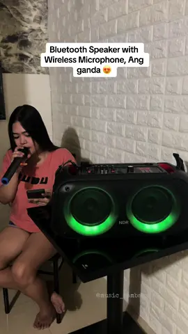 NDR Q68 Speaker, Ang lakas nya may kasama na syang wireless microphone at USB 😍 #ndr #bluetoothspeaker #speaker #portablespeaker #karaokespeaker 