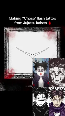 ชอบความที่ตัวหลักๆมีเพลง theme เป็นของตัวเองที่ตั้งโดยแฟนคลับ555555 #flashtattoo  #choso  #chosojujutsukaisen  #art  #ออกแบบรอยสัก 