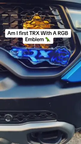 TRX light up emblem 🦖🔥 #ramtrx #trx #dodge #fyp #carsoftiktok #carcommunity #trucksoftiktok #trucktok #supercharged #hemi #viral #chaka #sumlite #cartok 