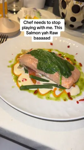 Went to dinner and got Raw Salmon 😭😩. #FineDinning #Salmon #Dinner #restaurant #SpiceOfficial #QOD #Jamaican #JamaicanTikTok 