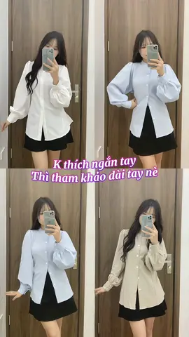 Sơ mi dài tay chất vải đũi xốp mặc được 2 kiểu đa zi năng lắm luôn #shopchambi #xuhuong 