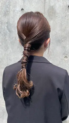 美容室 PEEK-A-BOO HARAJUKU #お呼ばれヘア #ヘアセット  #ヘアセット動画  #モテ髪  #可愛い  #ローポニー  #タイトヘア 