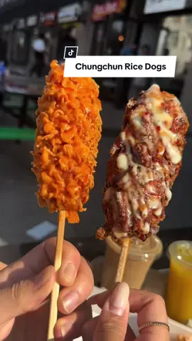 new menu items at the OG @CHUNGCHUN RICE HOTDOG  i meant to say the mac and cheese bites tasted like fried KD lol whoops i really liked the neew wings on the menu!! it was essentially Korean fried chicken but in a chicken wing form. The waffle fries were also sooooo crispy and with the honey butter seasoning on top 🫶 ELITE  #torontotiktok #torontofood #torontofoodspots #foodtiktok #koreanfood #koreancorndog #koreanfriedchicken #asianfood #fyp #foryoupage 