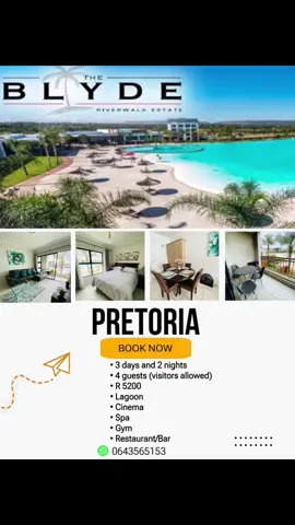 SPECIAL for OCTOBER AND NOVEMBER #crystallagoon #pretoria #cheapstays #cheapaccommodation #cheaptravel #beachday #summervibes  #canoeing #lagoon #boatride #beach #theblyde #theblydepretoria #theblydecrystallagoon @KinG_KayBee 👑 
