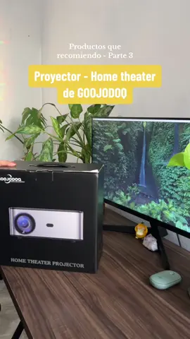 Este proyector de GOOJODOQ es un 10/10, lo uso como smart TV y no necesitas nada mas que wifi o conectarlo a tu laptop por HDMI, USB o a tu iphone/android. ¿Lo probarías? #goojodoq 