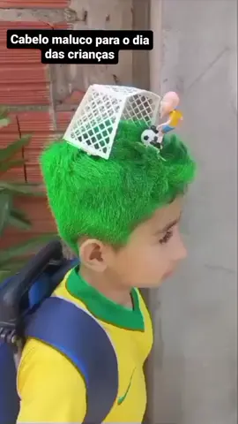 fiz o cabelo maluco inspiração futebool#cabelomaluconaescola 