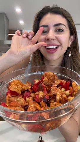 Papas preparadas con carnita seca de mi amor ❤️