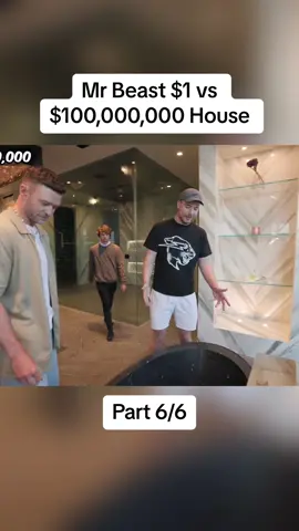 Mr Beast $1 vs $100,000,000 House. Original video on youtube by Mr. Beast. Part 6/6 #fyp #fypシ #repost #youtube #mrbeast