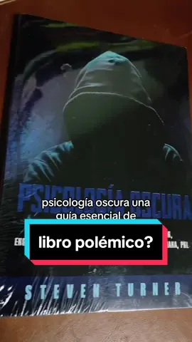 Psicología oscura: parece polémico pero vamos a ver. #BookTok #libros #lectorestiktok #librostiktok #psicologia 