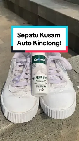 Punya sepatu yang udah di cuci berkali-kali warna nya tetap ga kinclong lagi? Berarti kamu butuh Collonil Sneaker White! Cek bio kita yaa! #shoecleaner #sneakershack #pembersihsepatu #stopngo #socialbread 