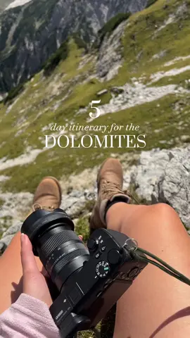 👇5 day Dolomites hiking itinerary 🥾  Day one: Sass de Putia hike of around 4 hours, not very touristic and the food stops are incredible, best polenta of my life here. Afterwards a visit to Santa Maddalena and the church of San Giovanni, plenty of car parks to access the church, there will be lots of tourists here so be warned!  Day two: The Tre Cime di Lavaredo hike, with an offshoot to the Cadini di Misurina viewpoint. Including the offshoot takes around 4-5 hours but is so worth doing the extra bit, one of my favourite views of the dolomites!  Day three: Lago di Braies in the morning, rent a boat first thing as there won’t be too many people and afterwards complete the loop of the lake in around an hour. In the afternoon have lunch and a stroll around San Vigilio di Marebbe (this is where we stayed). Day Four: Nuvolau hike, a beautiful circular loop with one of the most scenic lunch stops at the top. Takes around 4-5 hours with a reasonable ascent to the top.  Day Five: Seceda hike, my favourite of the whole trip! Amazing panoramic views wherever you look. Cable car up to the starting point and then it’s a 3-4 hour loop.  🏡 Where to stay:  San Vigilio di Marebbe is really central to most of the places on this list and is a beautiful little village. I’d highly recommend staying at Residence Rautal as they have a beautiful spa you can use for free and it’s really quite cheap compared to a lot of places in the area.  ✈️ How to get there:  We flew into Venice airport and rented a car, it’s around a 3 hour drive to the hotel and came with the added benefit of being able to spend a day in Venice on the way home.  #dolomiti #dolomites #trentinotravel #visittrentino #visitdolomites #dolomitesitaly #italytrip #italytravel #travelguide #italy🇮🇹 #italy_vacations #lagodibraies #seceda #nuvolau #sangiovanni #trecimedilavaredo #cadinidimisurina #europetravel #europetrip #europedestinations #europe_vacations #europetravels #traveleurope #visiteurope #exploreeurope #uktravelblogger #travelbloggers #travelblog #travelblogger 