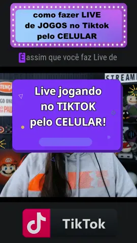 Live de JOGOS no TIKTOK pelo CELULAR! Muitas pessoas estavam perguntando se outros apps para fazer live como PRISM, STREAMLABS, TURNIP, abriam live no tiktok e a resposta é: não. Por ora, use o app oficial do tiktok no celular e o TIKTOK Live Studio no PC. Dúvidas? Comentem... #comofazerlive #guiadostreamer #livedejogos #dicasparastreamers #dicasparastreamar #live #livenotiktok #livestiktok #celular #livejogando #tutorial