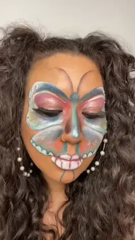 Everything has Beauty, but Not Everyone sees it 🦋🦋🦋 #mua #halloweenmua #butterflymakeup #makeup #muc #makeupcartel #fyp #ImAFuxkingStar 