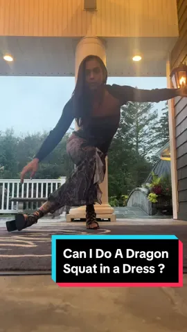 Now that I know I can do it in a dress & heels the possibilities are endless 😂 . . . . . . . . . . . . . . . . #gym #GymTok #FitTok #pistolsquat #dragonsquat #girlswholift #girlswithtattoos #pistolsquats #callesthenics #tattedgirls #chickswholift #dragonsquatseverywhere #chickswithtattoos #squatsworkout 