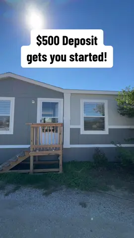 $500 deposit gets your started! 🙌🏽 #mobilehome #manufacturedhomes #modularhomes #countrylife