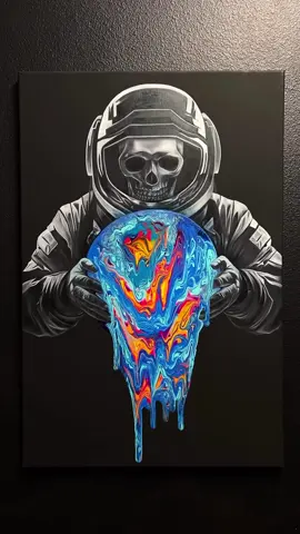 Give this piece a name! By @chrisjacoub #art #artist #painting #drawing #fluidart #pouringpaint #acrylicpainting