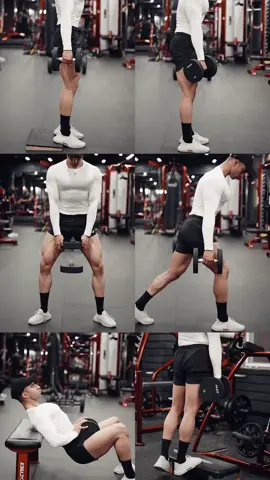 Rutina de piernas con mancuernas! Aquí hay un video que muestra   los diversos ejercicios que puede realizar para trabajar los músculos de la   parte inferior del cuerpo usando solo mancuernas. 1️⃣ Sentadillas con   mancuernas 3x8-10 2️⃣ Peso muerto rumano 3x10-12 3️⃣ Sentadillas con   mancuernas con postura amplia 2x10-12 4️⃣ Sentadillas divididas con   mancuernas 2x10-15 5️⃣ Empuje de cadera con mancuernas 2x8-10 6️⃣   Levantamiento de pantorrillas con mancuernas 3x1 5-20 —— Ropa de   fuaarkofficial —— ❗️ GUARDE ESTE ENTRENAMIENTO PARA FUTURAS CONSULTAS❗️ —— .   . . . #gymtips #dumbbellworkout #dumbbellworkouts #legday #legworkout   #legdayworkout #fitness #workout #gym #ejercicio