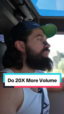 If you suck at cold calls, do 20X more cold calls in order to get better.