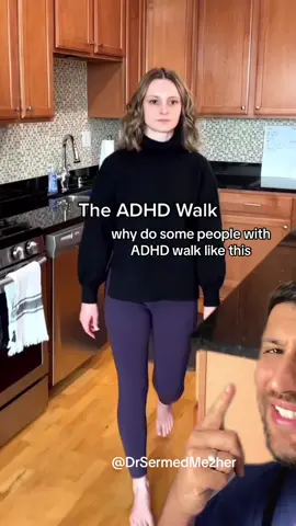 Why Do Some People With ADHD Walk Like This? #sway Reduced coordination is a common feature of Attention-Deficit/Hyperactivity Disorder (ADHD), a neurodevelopmental condition affecting both children and adults. This impairment in motor coordination can manifest in various ways, impacting daily activities and tasks that require precise movements. Here's a brief description of reduced coordination in ADHD: Reduced Coordination in ADHD: Motor Skill Challenges: Individuals with ADHD often face difficulties with fine and gross motor skills, making tasks like handwriting, sports, and even simple activities like tying shoelaces more challenging. Impulsivity Impact: Impulsivity, a core characteristic of ADHD, can lead to impromptu actions that affect motor coordination, resulting in accidents or clumsiness. Difficulty with Focus: Sustaining focus and attention on specific tasks, especially those requiring precise movements, can be a struggle for those with ADHD. Executive Function Deficits: Reduced coordination is often associated with deficits in executive functions, which affect planning, organizing, and carrying out physical actions. Fine Motor Skills: Tasks involving fine motor skills, such as writing or threading a needle, may be particularly challenging for individuals with ADHD. Gross Motor Skills: Activities like playing sports or riding a bike can be affected by coordination issues, leading to difficulties in physical recreation. Support and Strategies: Adaptive strategies, therapies, and medication can help individuals with ADHD improve their motor coordination. Early Intervention: Identifying coordination challenges early can allow for timely intervention and support, enhancing daily functioning. Comprehensive Management: Addressing coordination issues as part of a comprehensive ADHD management plan is essential for well-rounded care. Self-Awareness: Encouraging self-awareness and self-advocacy can empower individuals with ADHD to seek assistance and develop strategies to improve coordination. #ADHD #CoordinationChallenges #MotorCoordination #FineMotorSkills #GrossMotorSkills #Impulsivity #ExecutiveFunction #ADHDManagement #EarlyIntervention #MotorCoordinationTherapy #ADHDStruggles #NeurodevelopmentalDisorder #FineMotorDifficulties #GrossMotorDifficulties #ADHDChildren #ADHDAdults #ADHDCare #Neurodiversity #ADHDawareness #ExecutiveDysfunction #MotorSkillsImprovement #fyp #fypシ #medicine 