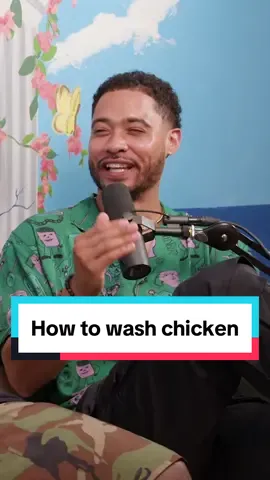 what's the right way to wash chicken? new ep with Langston Kerman and David Gborie out now on Youtube and everywhere you listen to podcasts!! #shorts #comedy #funny #jokes #standup #crowdwork #podcast #chicken #food #culinary #cuisine #kitchen #health #soap #reels #fyp #foryou #foryourpage