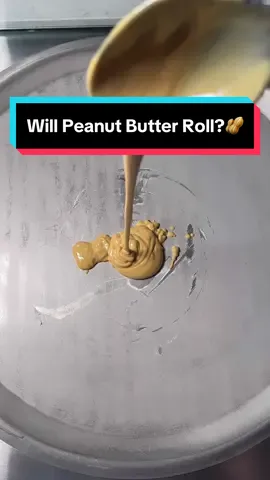 Will Peanut Butter Roll? Comment your guesses down below! #icecreamrolls #peanutbutter #viral #fyp 