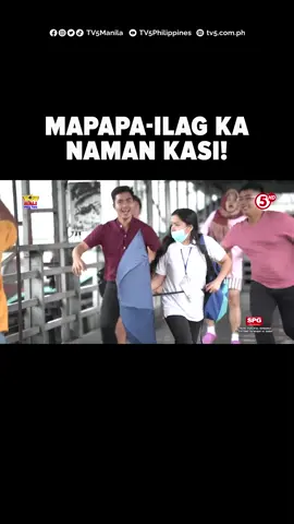 Taranta mode sa overpass kapag ito ang nakasalubong mo! 🤣 🤪 #WowMaliDobleTamaTV5 sa #WeekendTripTV5  📆 Saturdays, 6:15PM #IBAngSayaPagSamaSama