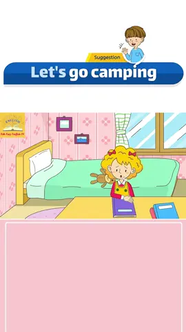 [Suggestion] Let's go camping - Easy Dialogue - Role Play  #kidsongs #fyp #LearnOnTikTok #englishlearning #learnenglish #englishtips #learnenglishdaily #englishspeaking #question @tiktok