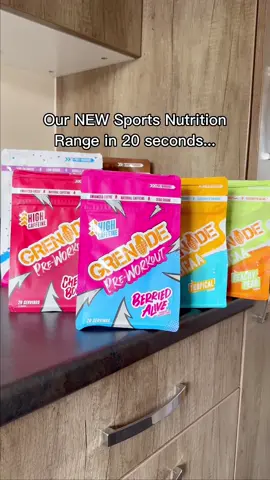 IT’S HERE🔥 Our NEW Sports Nutrition Range has landed💪🏼 We’re back doing what we do best, changing the game in Sports Nutrition! Get it done with a twist on some legendary flavours and refresh your tastebuds with new ones🤤  Whether it’s Pre, Intra, or Post workout we’ve got you covered. It’s in the bag👏🏼 #Grenade #SportsNutrition #GymTok #ProteinPowder #PreWorkout #BCAA #GymLife 