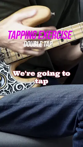 Two Hand Double Tapping on BASS  #bass #music #bassboosted #bassguitar #funk #basssolo #guitar