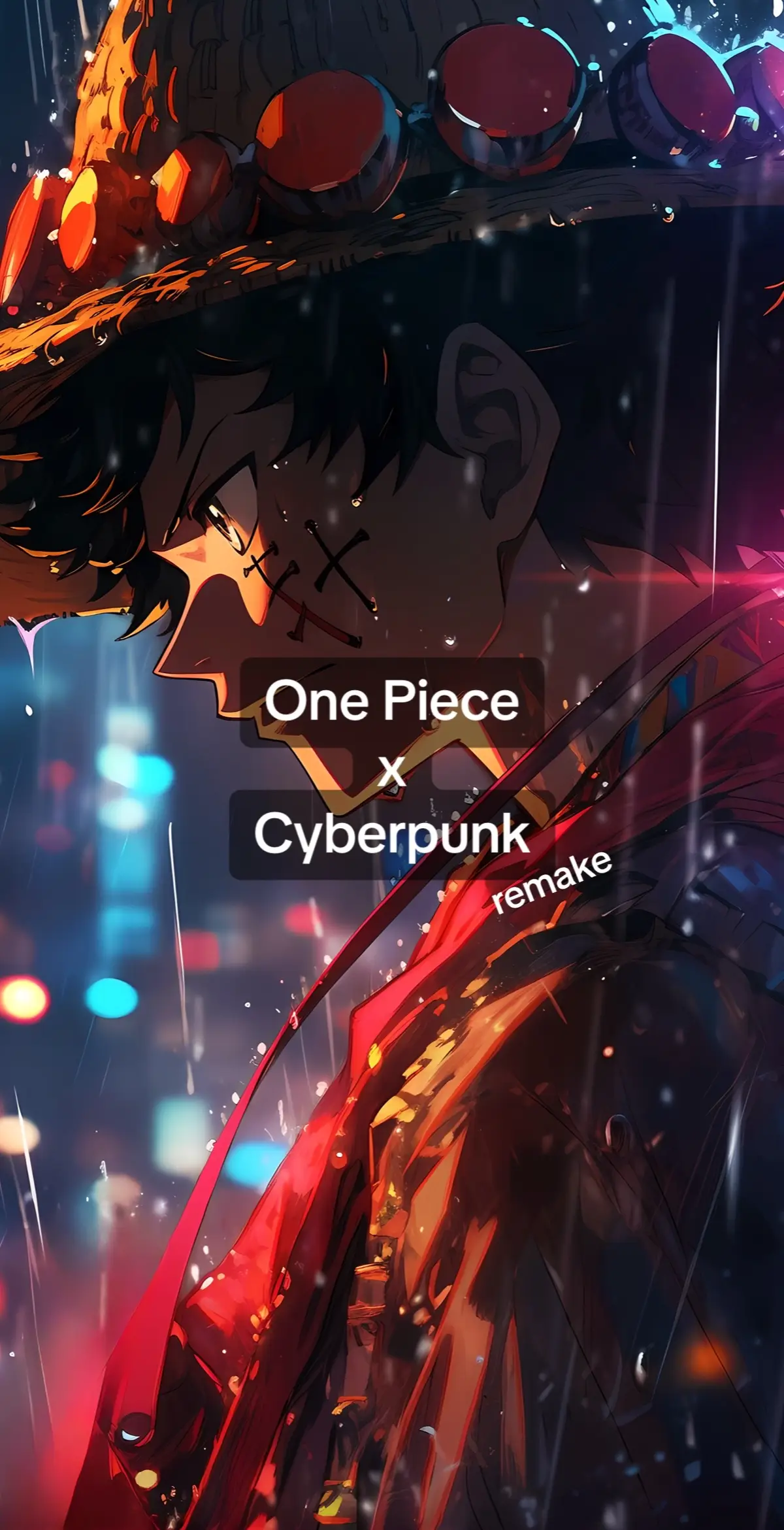 #onepiece #cyberpunk #anime #fyp #art #luffy 